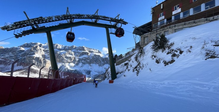 Pista Ciampinoi 4 Bellissima Pista Rossa Che Dal Ciampinoi Porta A