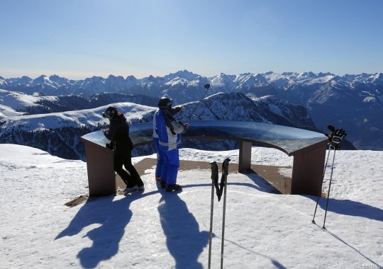 Panorama dalla Pala di Santa sulla Val di Fiemme