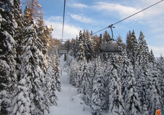 Seggiovia Obereggen - Oberholz: impianto principale della località altoatesina nello Ski Center Latemar