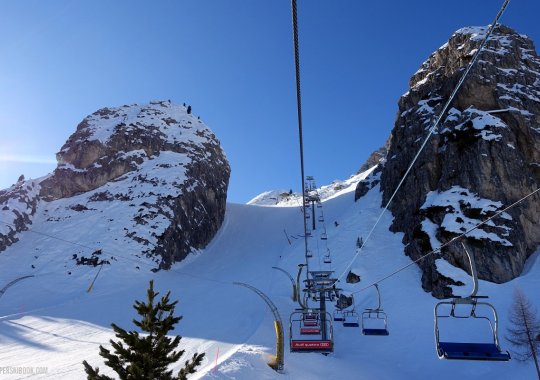 Seggiovia Duca d'Aosta - Pomedes, l'impianto dello Schuss di Cortina d'Ampezzo